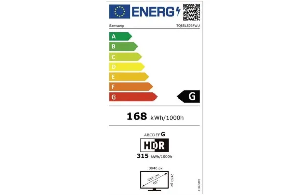 SAMSUNG Téléviseur UHD 4K SA TQ85LS03FWUXXC